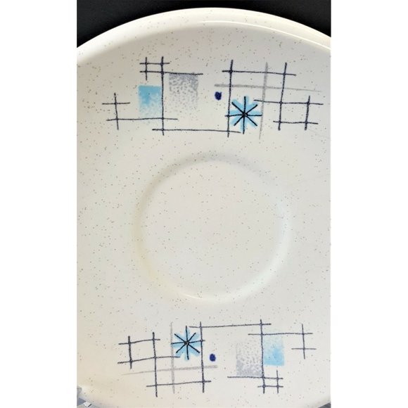 Set/6 Franciscan Oasis 6" Saucers (no cups) Atomic Mid-Century MCM 1954-1962 - Picture 3 of 6